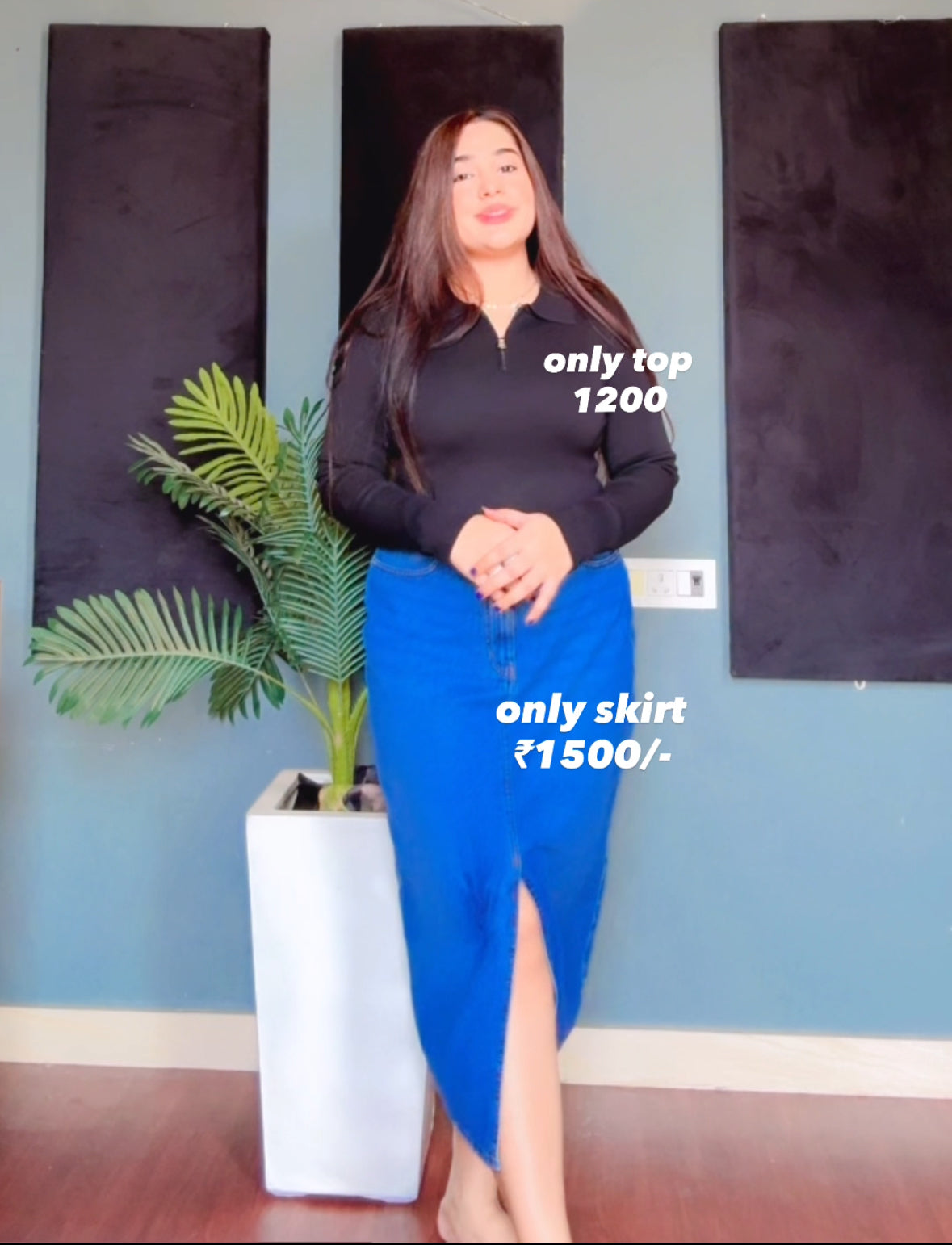 Denim Skirt - Top Set