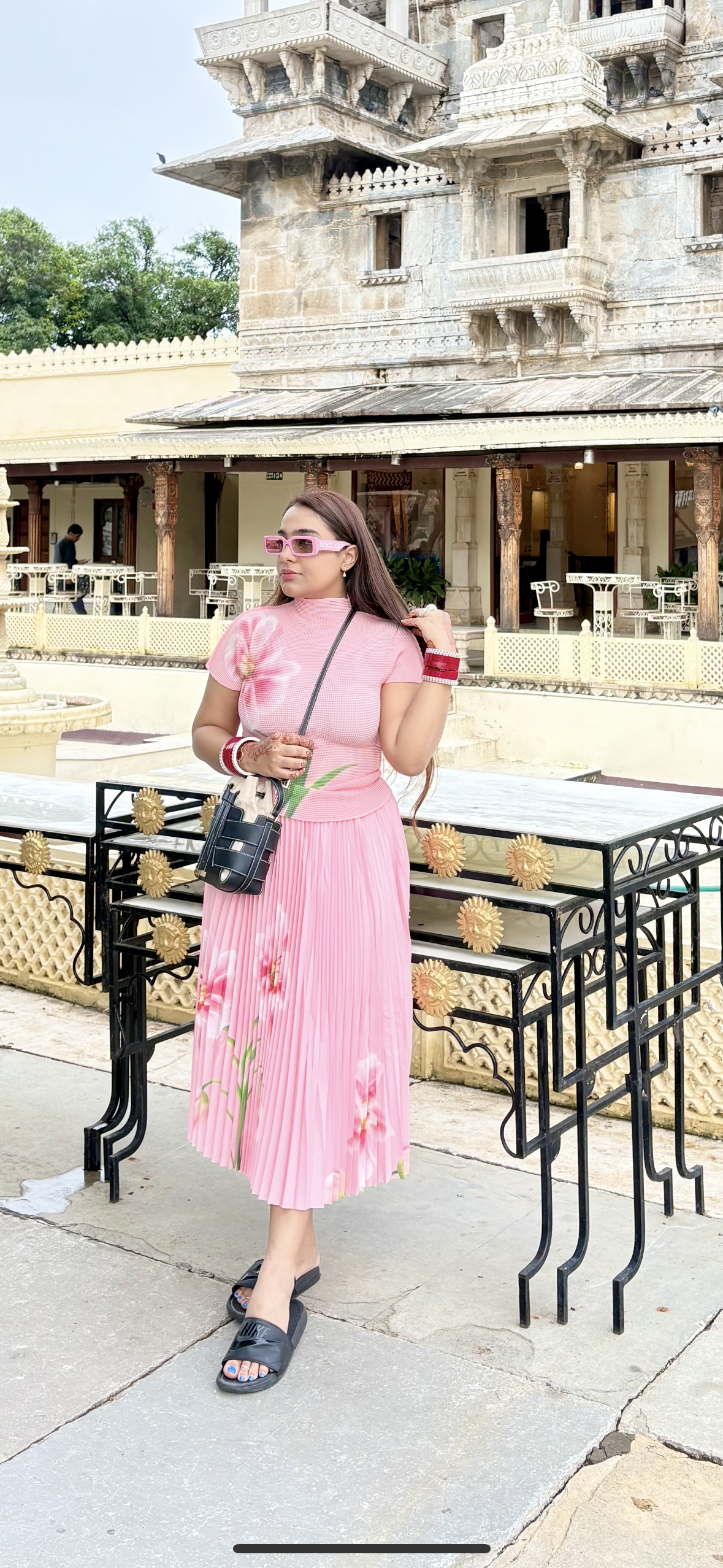 Pleated Skirt Set