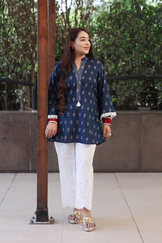 Lace Cutwork Cotton Set