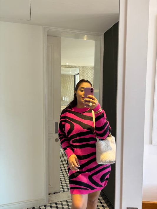 KNITWEAR ZEBRA DRESS