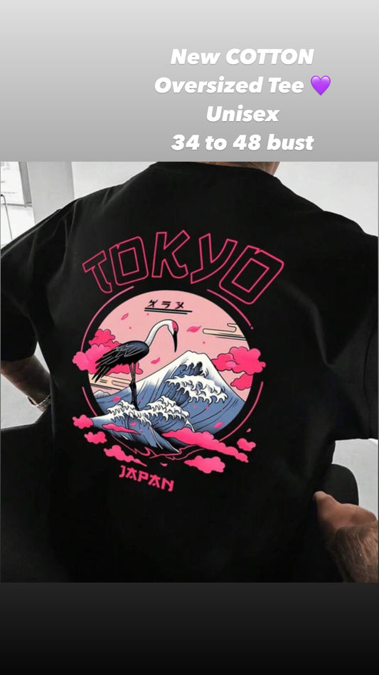 TOKYO BLACK COTTON TEE