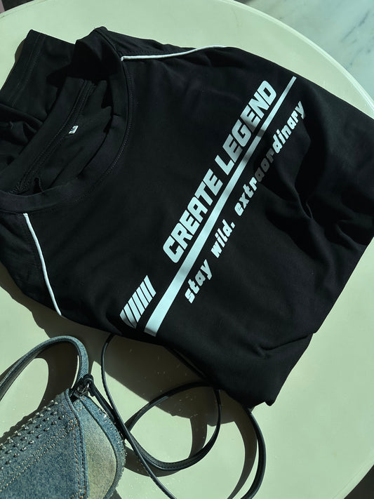 BLACK FULL SLEEVE COTTON TOP
