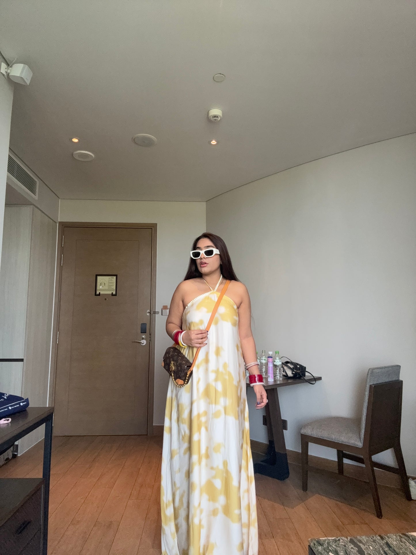 Tie Dye Halter Maxi Dress
