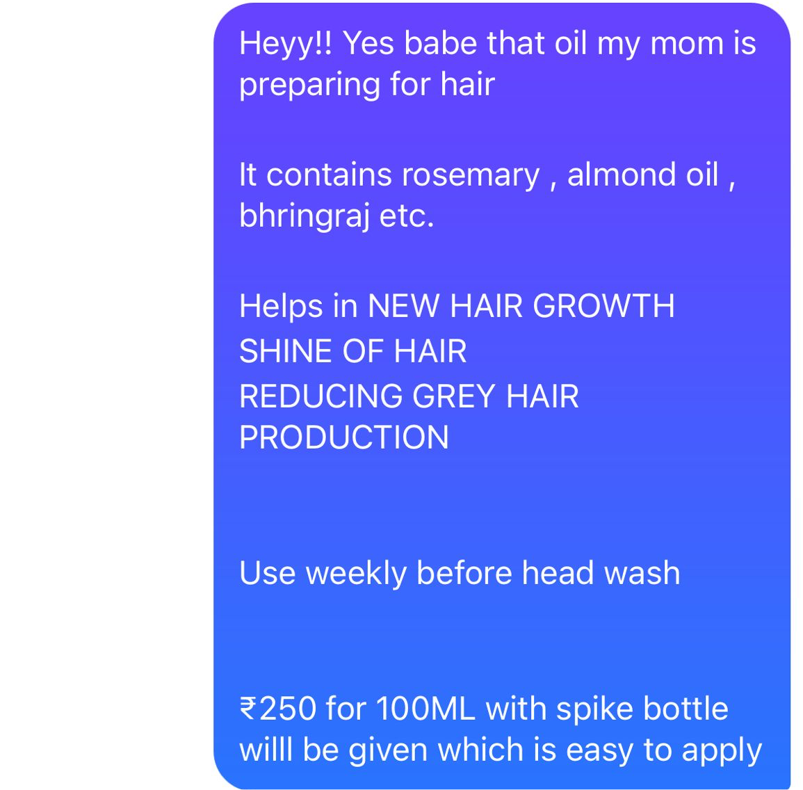 HOME MADE HAIR OIL