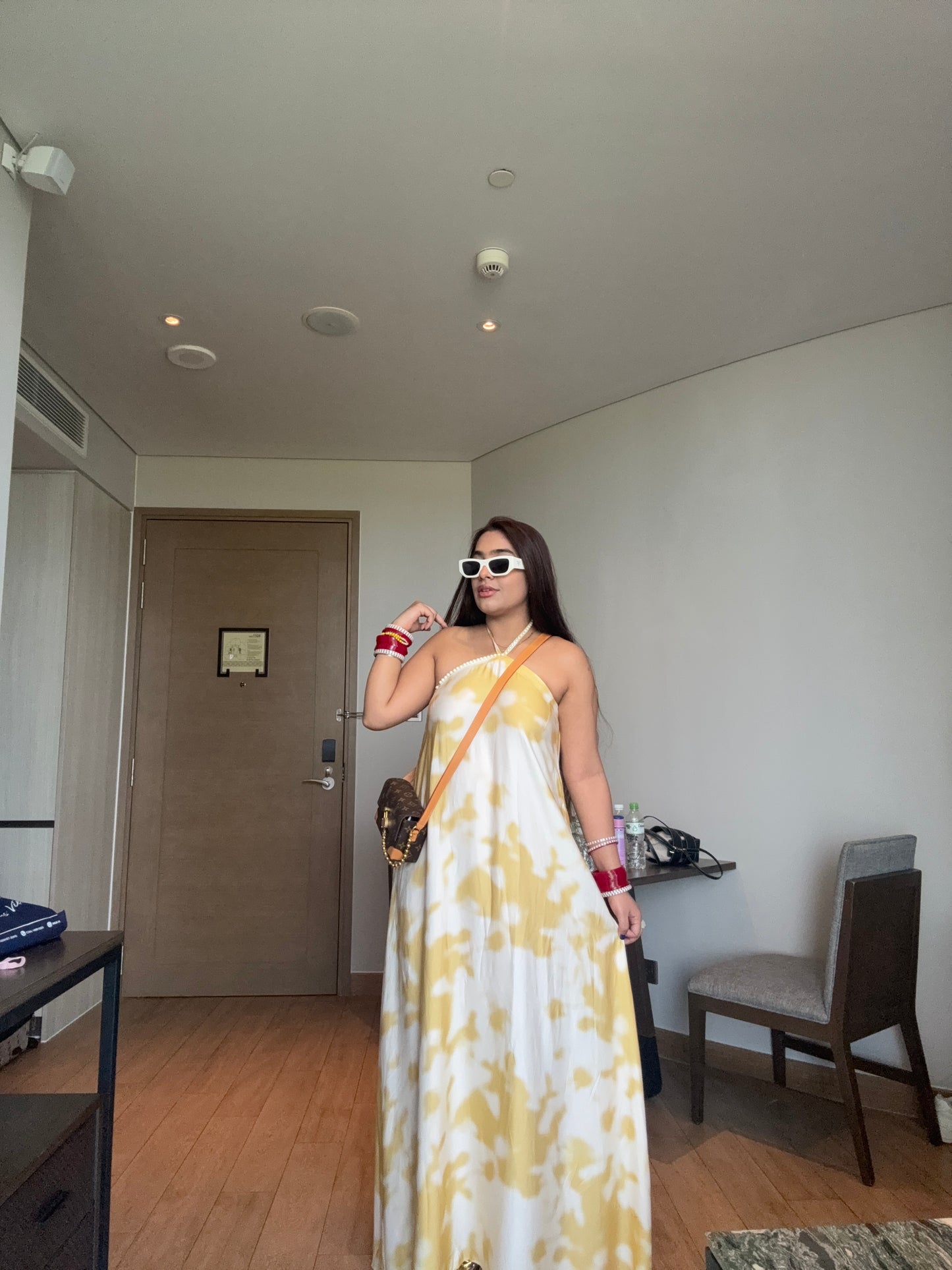 Tie Dye Halter Maxi Dress
