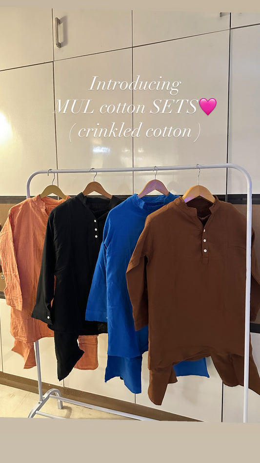 MUL COTTON ( Crinkled ) SET