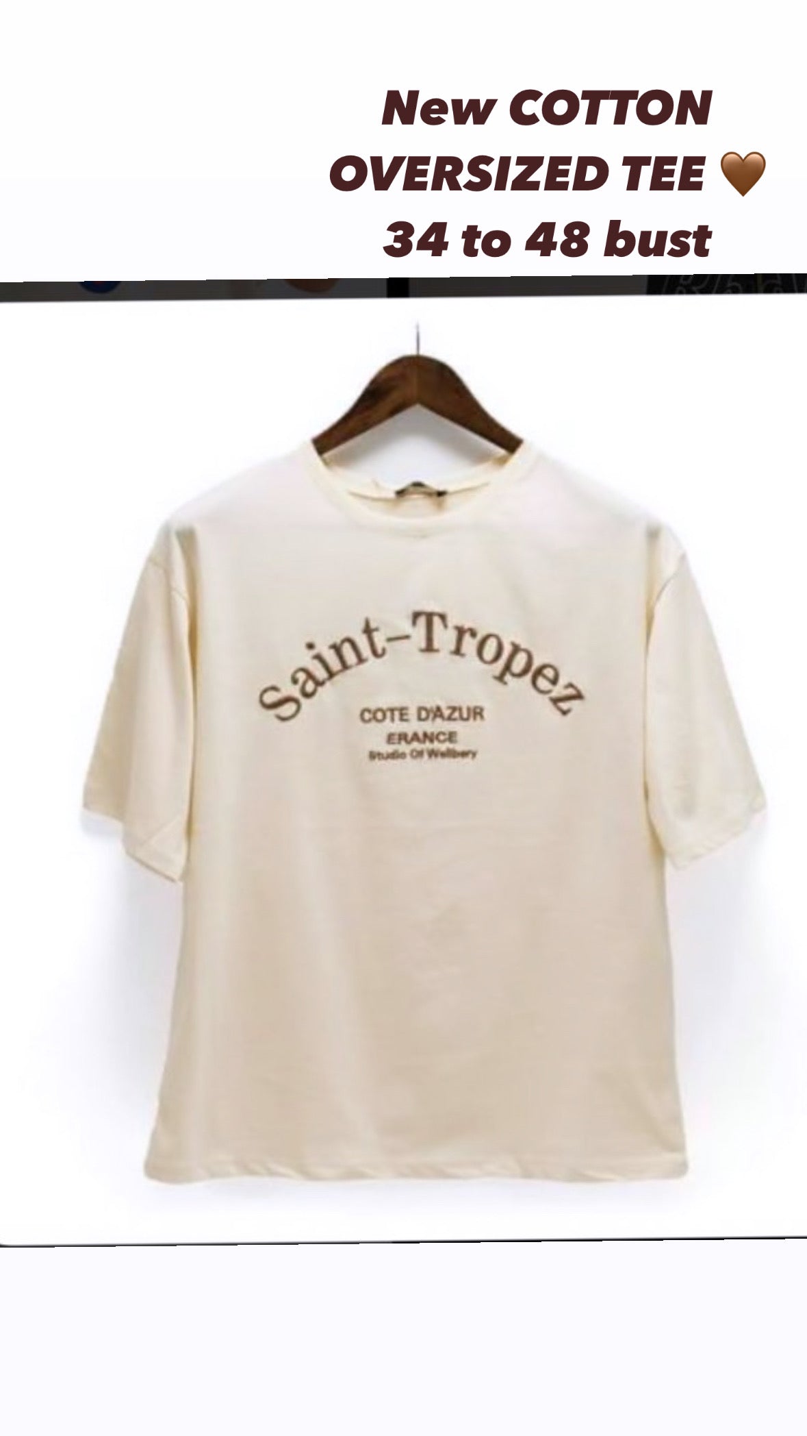 St.Tropez Oversized Cotton Tee